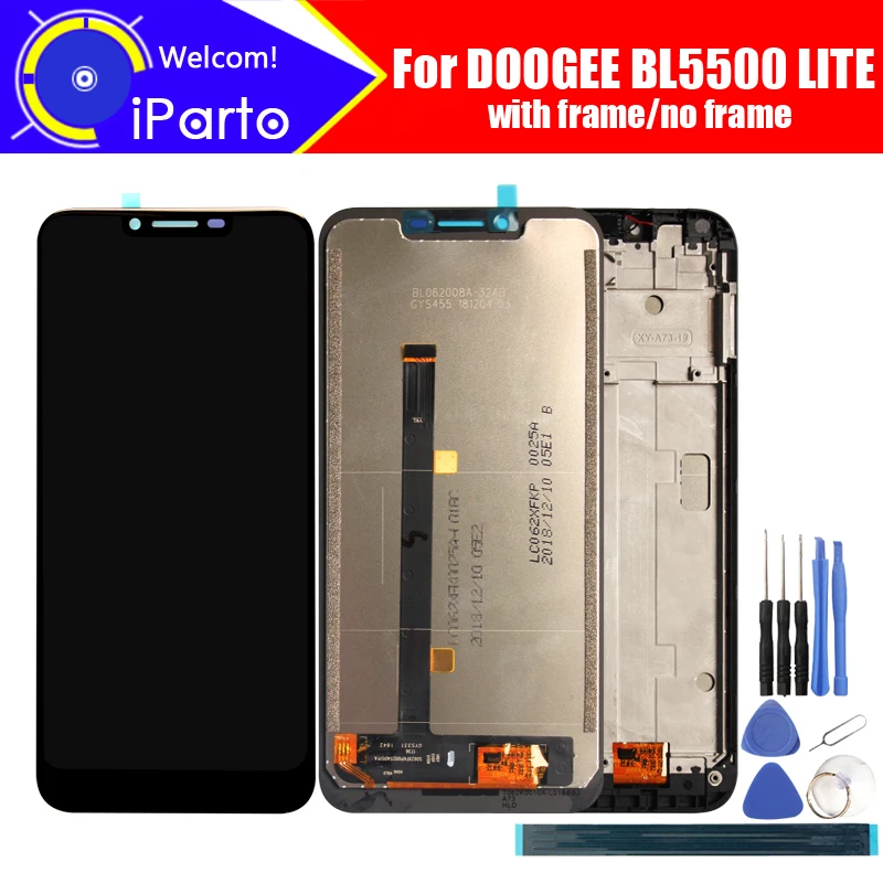 6,2 дюймов Doogee BL5500 LITE ЖК-дисплей+ кодирующий преобразователь сенсорного экрана в сборе ЖК+ сенсорный дигитайзер для BL5500 LITE+ Инструменты
