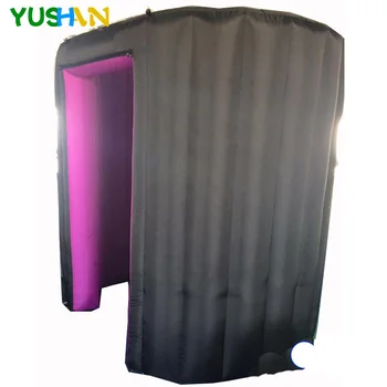 Buy Purple & Black Inflatable Photo Booth Backdrop With Air Blower No LED Lights Portable Inflatable Tent For Christmas Decoration