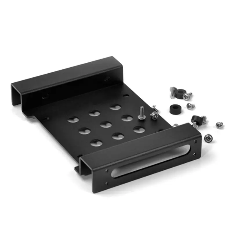 

Aluminum Alloy 5.25 Inch to 2.5/3.5 Inch Hard Drive Disk HDD SSD Coverter Adapter Mounting Bracket Bay with Screws and Rubber