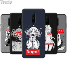 Phone Case for Oneplus 7 7 Pro 6 6T 5T Black Soft TPU Cover Shell for Oneplus 7 7Pro Silicone Case Sugoi Senpai Anime waifu