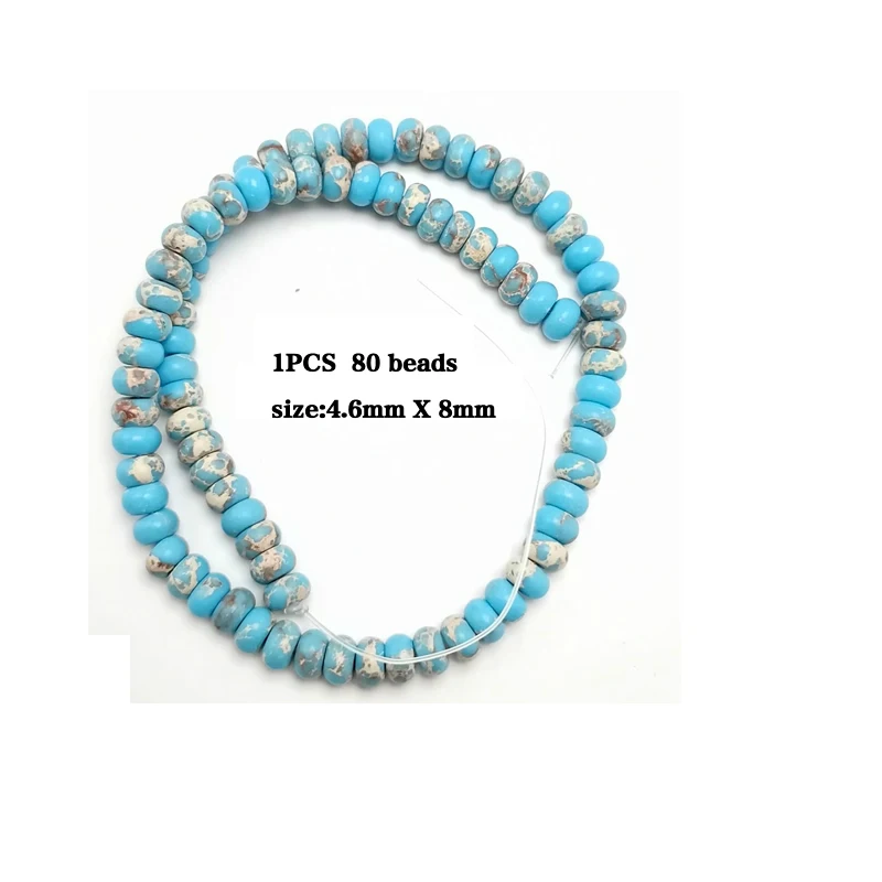 Зеленый камень ShouShan камень Змеиный синий камень перегородка бусины для изготовления ювелирных изделий 4X6/5X8/3X10 мм выбрать размер 15 дюймов Diy ожерелье
