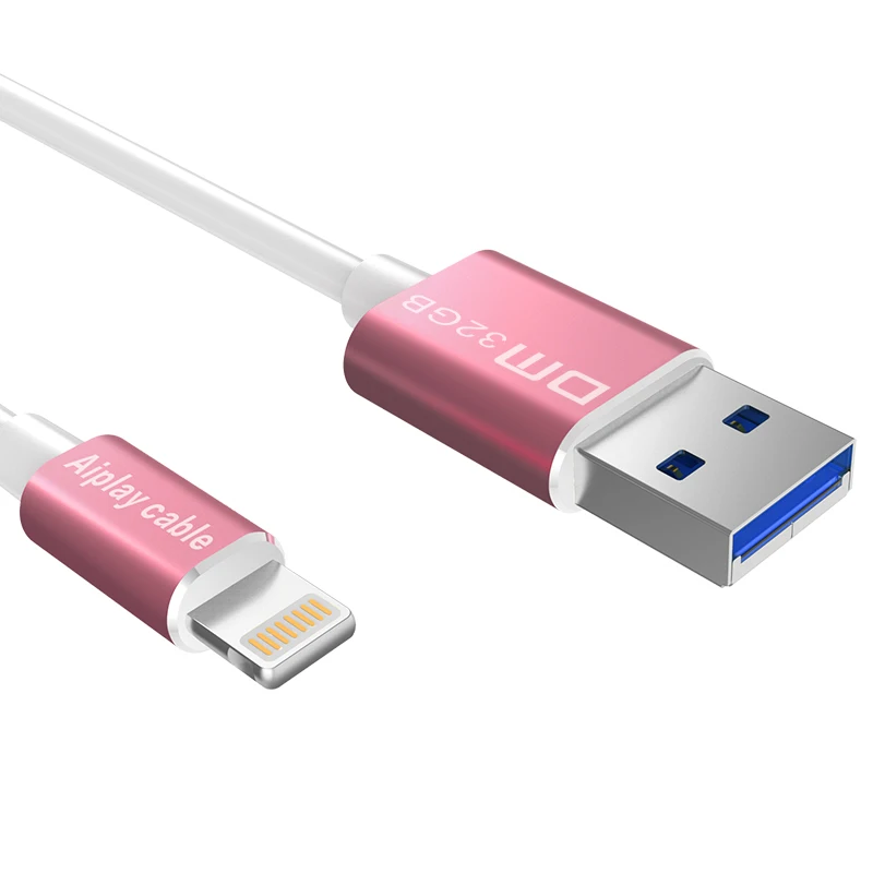 US $21.51 DM APD009 USB Flash Drive 64GB For IPhone X 8 7 6 PlusFor Ipad Lightning To Metal Pen Drive U Disk For MFi IOS10 Memory Stick