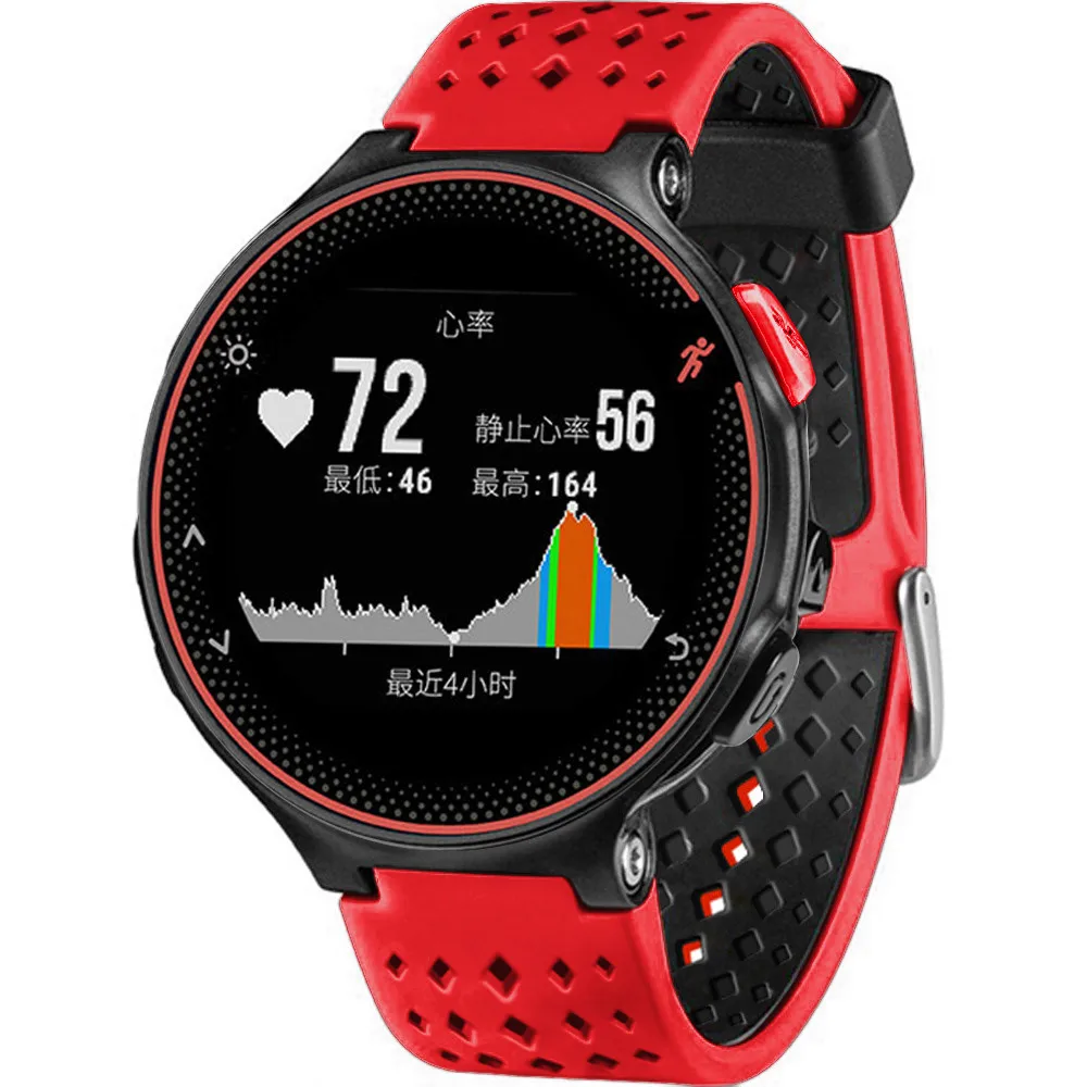 Хорошая мягкий силиконовый сменный ремешок для наручных часов Garmin Forerunner 230/235/630 Aug 10