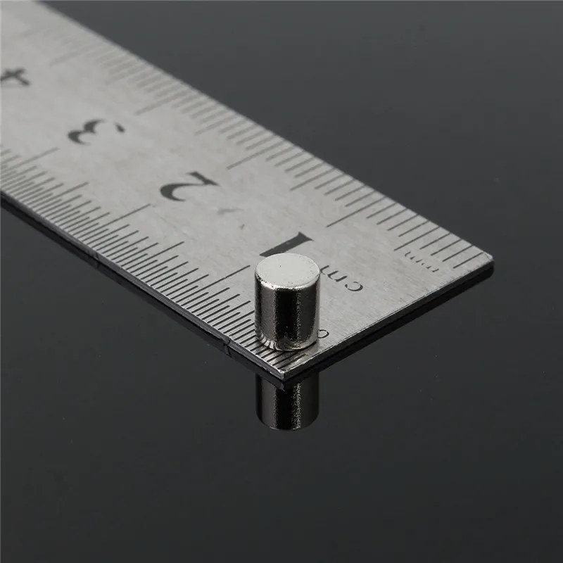 100 шт. 4 мм x 5 мм N52 сильные круглые магниты неодимовые Редкоземельные упорные магниты, дисковые цилиндрические магниты для домашнего ремесла 4x5 мм, магнит