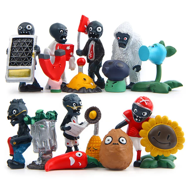 Best Price 16psc/Lot 5cm-7.5cm Plants VS Zombies PVZ Action Figures Toy Plants and Zombies Figure Toys Collection Model Toy Doll for Gifts