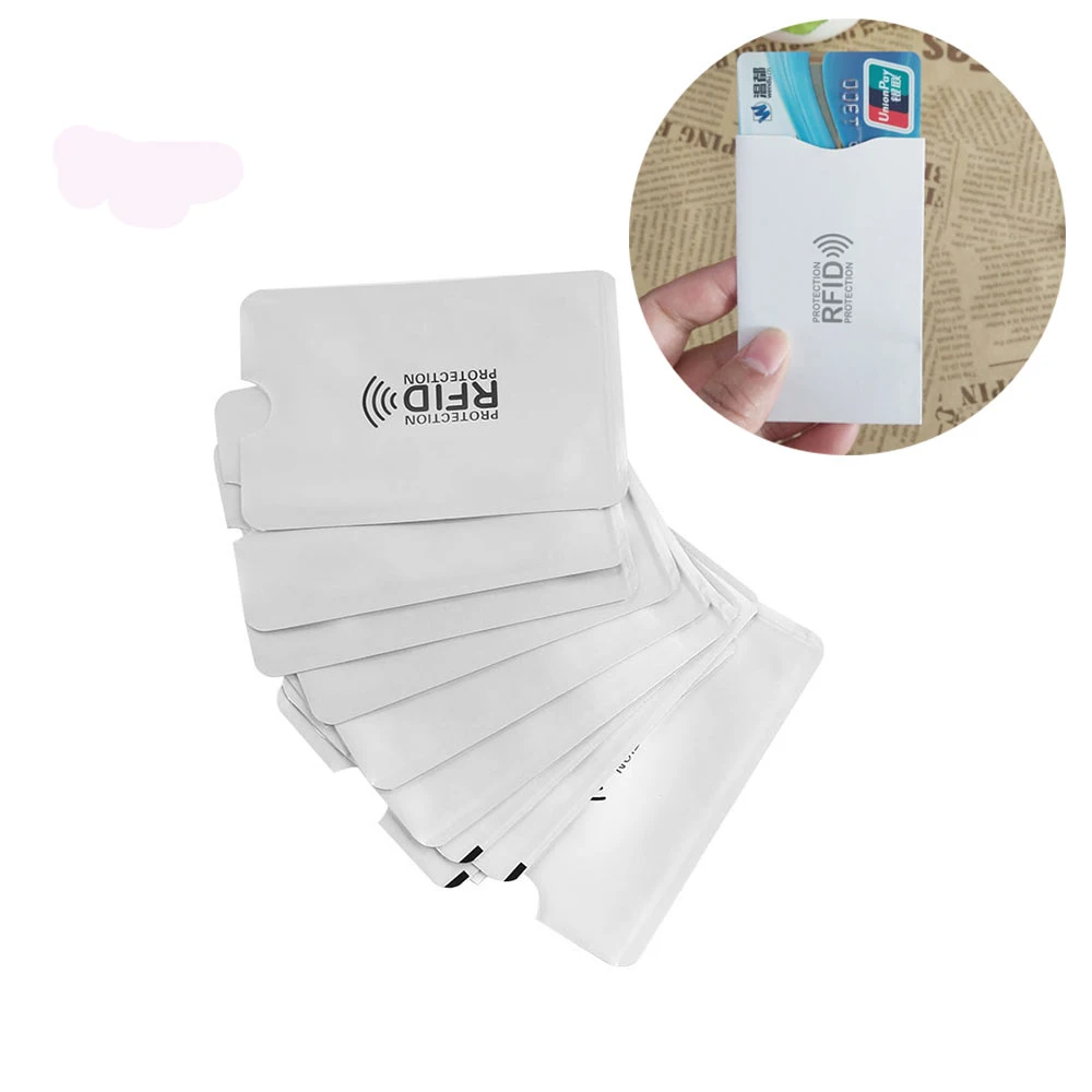 5/10 шт Анти RFID Блокировка считыватель кредитных карт Защита алюминиевая