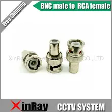 Free Shipping ,High Qality 20pcs,BNC male to RCA female adapter bnc connector ,CCTV Camera Accessories Wholesale XR-AC10