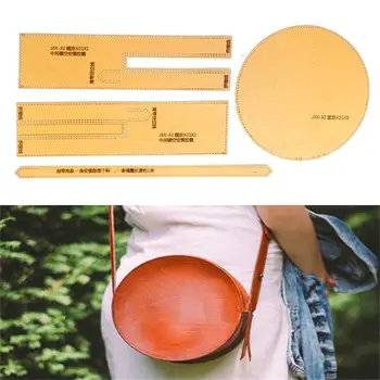 

1 et DIY Leather Handmade Craft women handbag Shoulder bag Sewing Pattern Hard Kraft paper Stencil Template 20x20x7.5cm