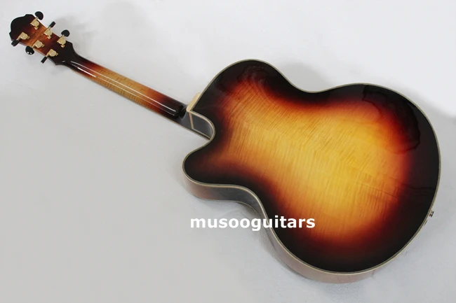 Musoo бренд 1" AAA-высеченный вручную Archtop гитара с корпусом
