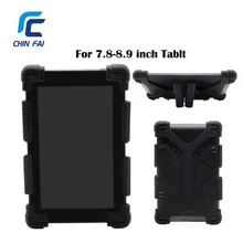 Universal Funda de Silicona Para Samsung Huawei Xiaomi Tablet Asus 7.8 8 9 Pulgadas A Prueba de Golpes para iPad Mini 3 kindle con Soporte