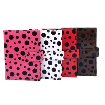 

Dots Buckled Passport Cover PU Leather Colourful Travel Passport Cover Travel Wallet Credit Card Holder