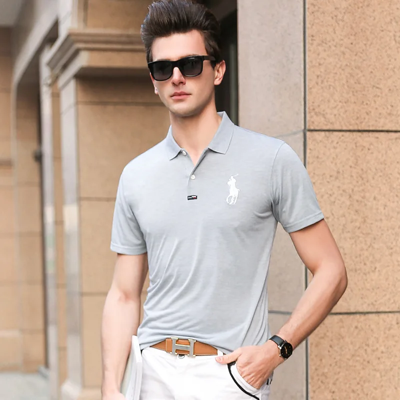 

Black Gray Red Yellow 4 Color Polo Shirt Men Clothes Short Sleeve Aeronautica Militare Embroidery Casual Brand Polos Para Hombre