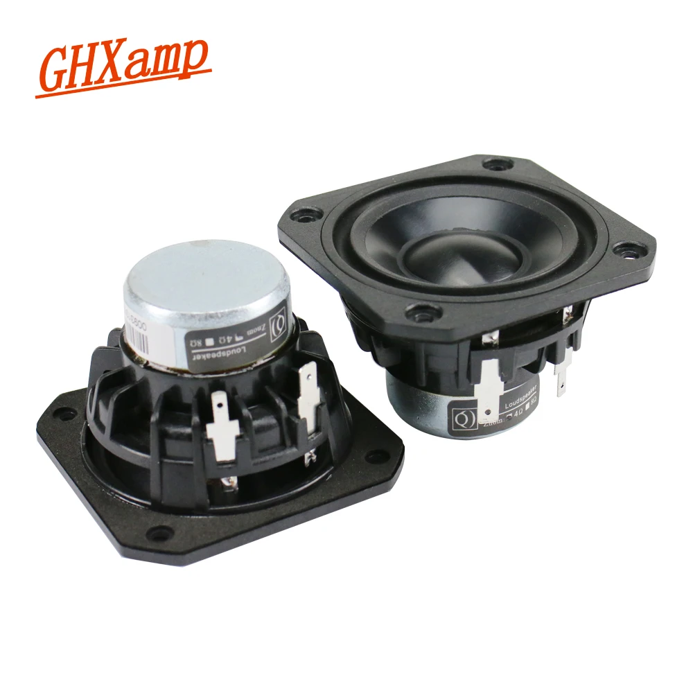 GHXAMP 2.5 inch Full Range Speaker Unit 4ohm 15W Neodymium Ceramic Alumina Full frequency Loudspeaker Bluetooth Speaker DIY 2pcs GHXAMP 2.5 inch Full Range Speaker Unit 4ohm 15W Neodymium Ceramic Alumina Full frequency Loudspeaker Bluetooth Speaker DIY 2pcs