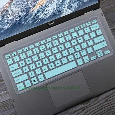 13,3 ''Силиконовая клавиатура для ноутбука кожного покрова для Dell Inspiron 13 5368 5370 5378 7000 7370 7368 7378 5568 13-5368 14CR - Цвет: Skyblue