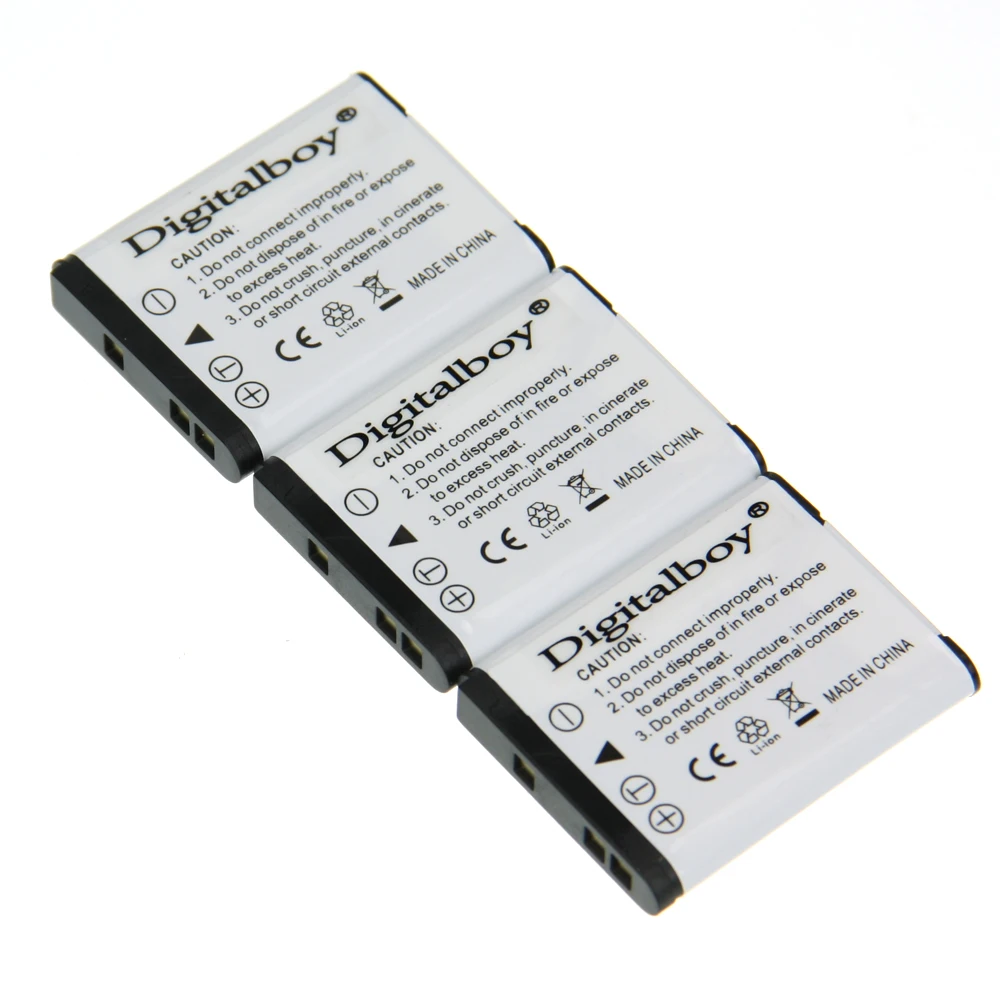 

3PCS EN-EL19 EN EL19 ENEL19 Rechargeable Lithium Battery For Nikon S2500 S2600 S2700 S3100 S3200 S3300 S3500 S4100 S4150 S6500