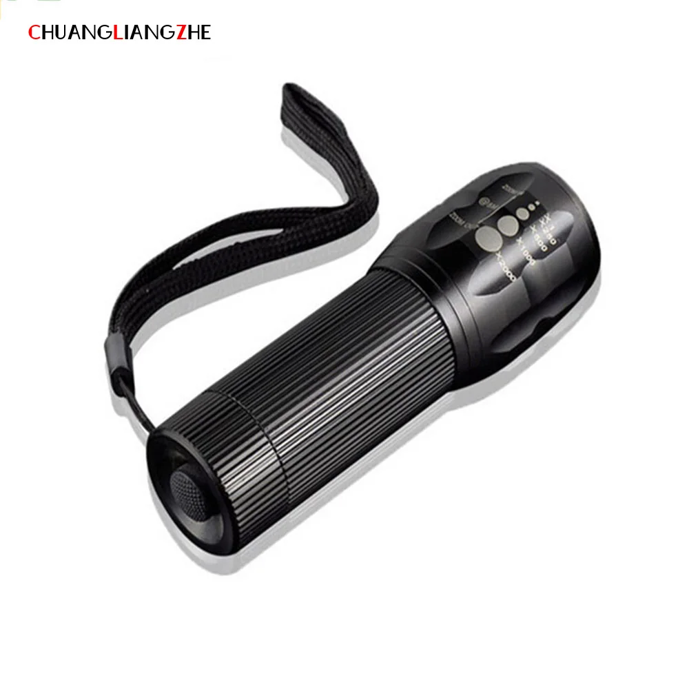 Strong light aluminum alloy flashlight adjustable retractable mini AA7