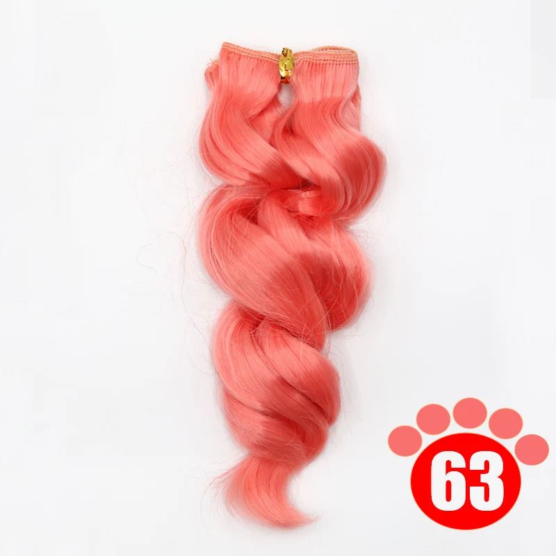 Msiredoll bjd wig Accessories 1piece 15*100CM doll hair for 1/3 1/4 1/6 1/12  Curly doll hair bjd wig diy Free shipping 13