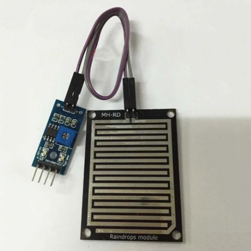 

Raindrop Module Water Sensor Integrated Circuits Weather Humidity Electronic Components Detection Rainwater Foliar Sensitivity