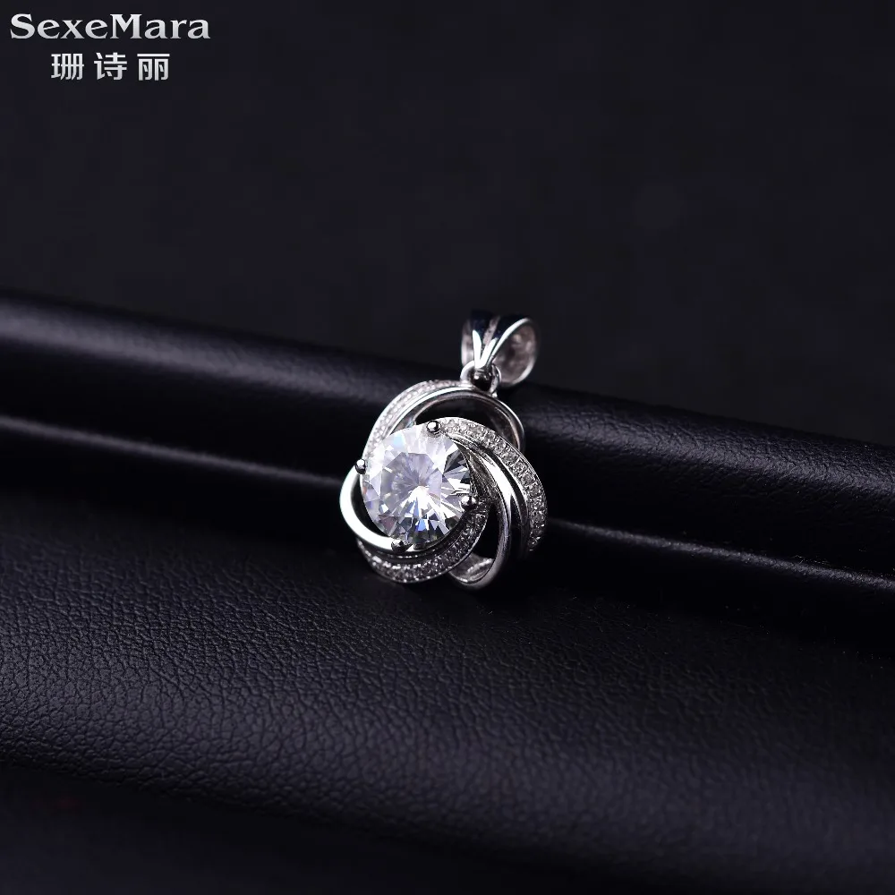 Ювелирные изделия: moissanite, 13ct идеальные сверкающие драгоценные камни подвески, диаметр: 7 мм, гарантия качества