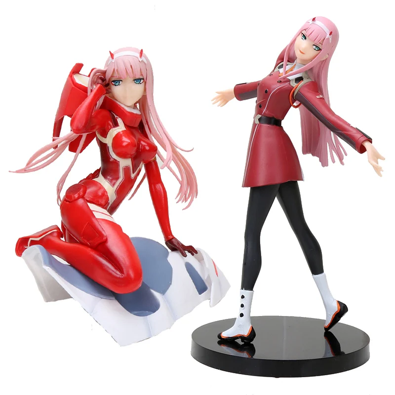 

New Darling in the FRANXX Figure Zero Two 02 red clothes 15cm/21cm PVC Action Figurals Collectible Model Toys Gift