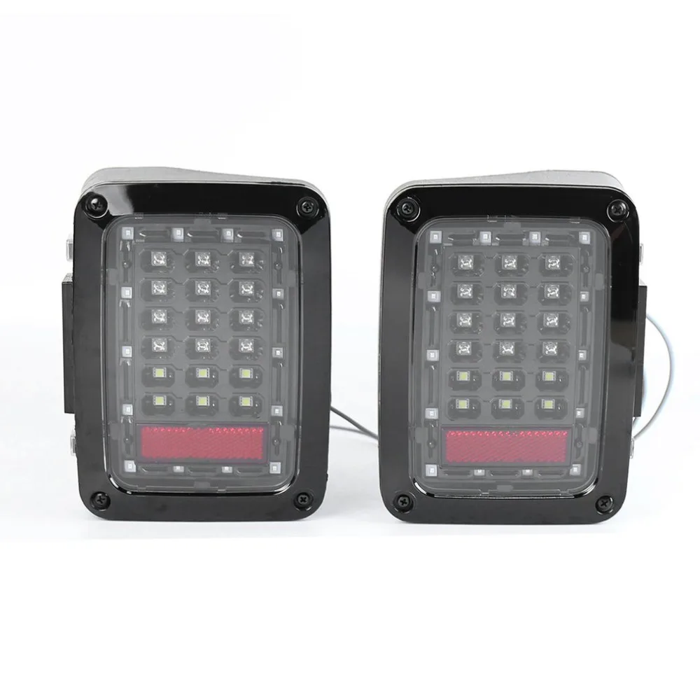 2шт LED Лампа хвоста копченой задний фонарь задние фары сигнала поворота для джип для Спорщик первое поколение автомобиля вождения 2шт LED Лампа хвоста копченой задний фонарь задние фары сигнала поворота для джип для Спорщик первое поколение автомобиля вождения