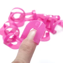 26 шт./партия лак для ногтей край анти-затопления пластиковый шаблон+ 1 шт. инструмент для ногтей Showy шикарный Бесплатный маникюрный набор инструментов