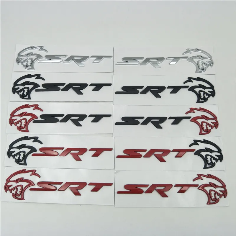

New Style For Dodge Challenger Charger Hellcat SRT Metal Emblem Hell Cat Badge Sticker