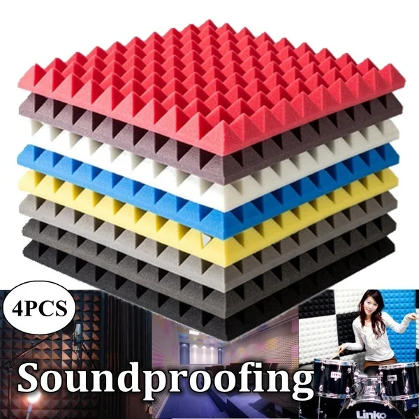 

Acoustic Panels Noise Reduction Absorption Wedge Tiles Sound Insulation KTV Studio Room Soundproofing Foam 50x50x5cm