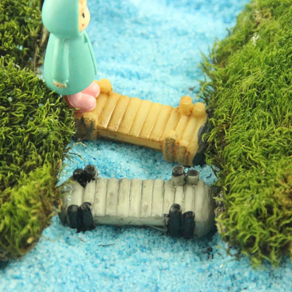 

1 Pc DIY Mini resin Bridge Miniature Landscape Fairy Garden Terrarium Decor Tool Crafts Home Decorations