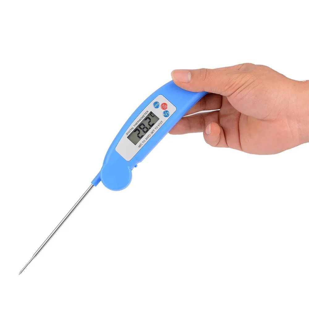 Instant Read Folding Digital LCD Cooking Food Kitchen Probe Thermometer