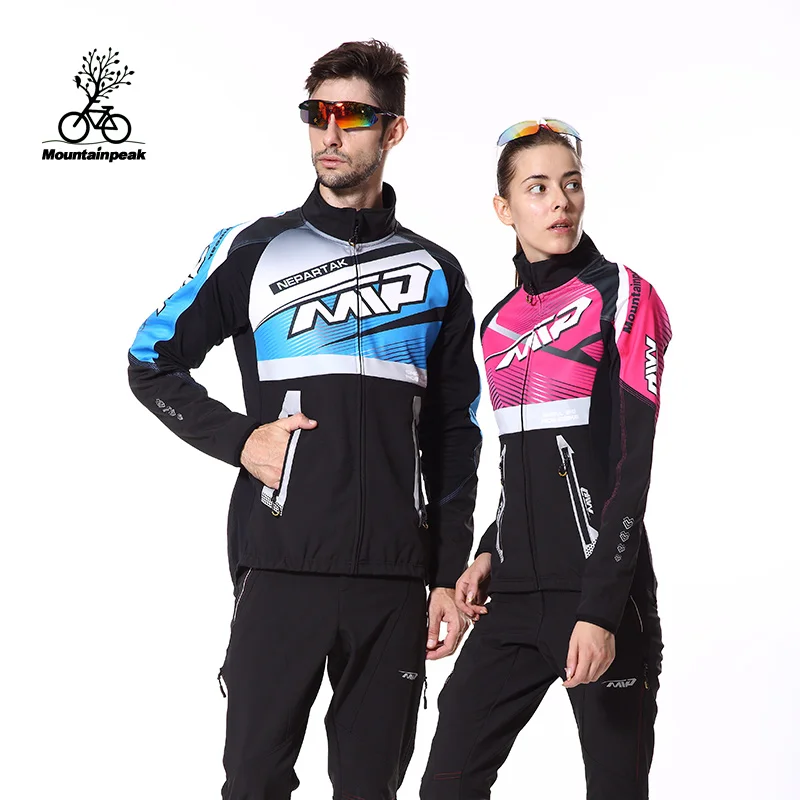 Mountainpeak Cycling Set Men and Women Long Sleeve Bike Fleece