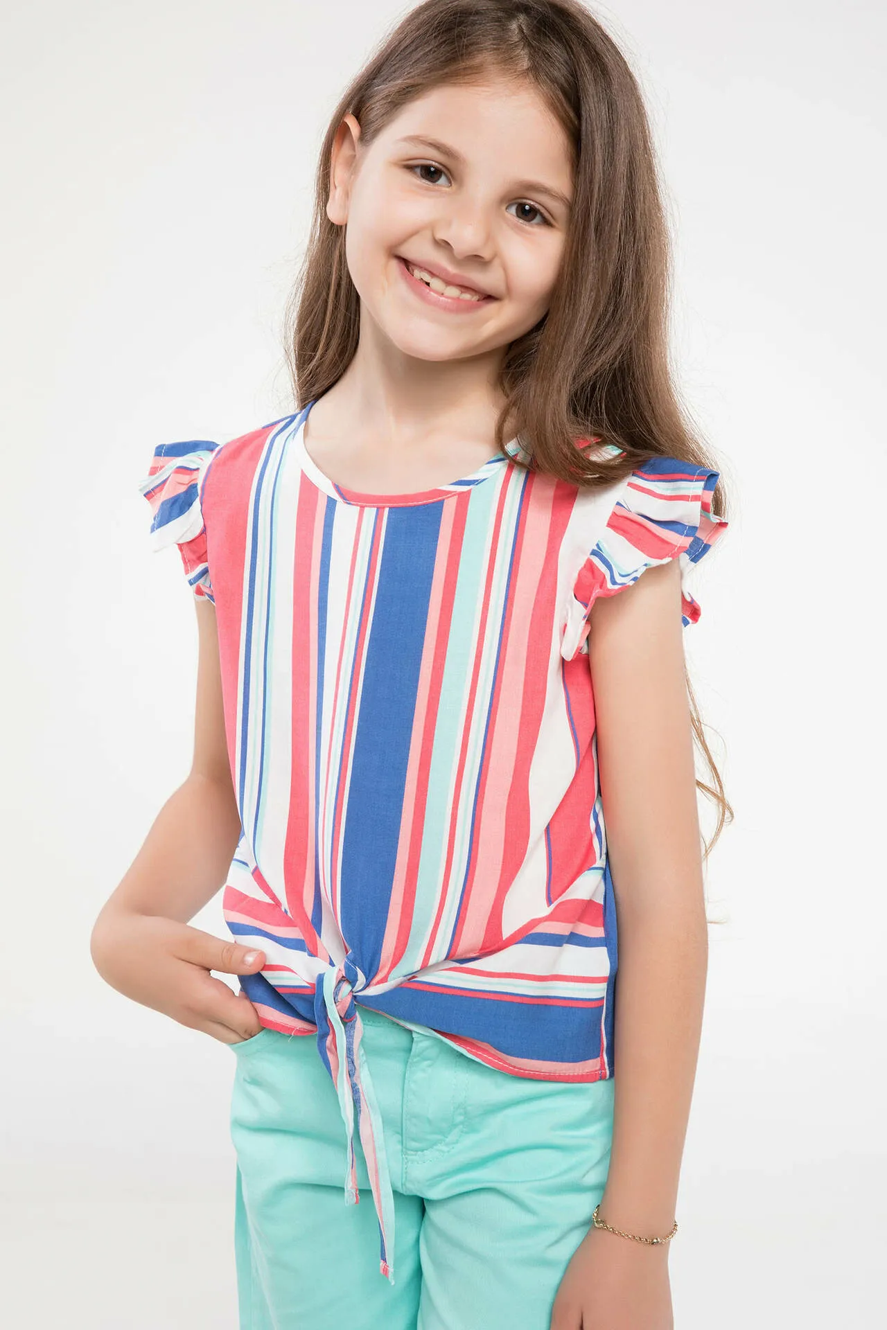 

DeFacto Girl Woven Top Short Sleeve Blouse J4166A618HSWT34