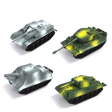 Finished 4 style set 1:72 plastic pull back tank model military model toys tank scale free Shipping Assault mortar