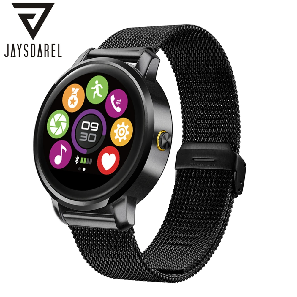 

JAYSDAREL F1 Heart Rate Monitor Smart Watch Fashion 2.5D Cambered Screen Fitness Tracker IP54 Sport Smartwatch for Android iOS