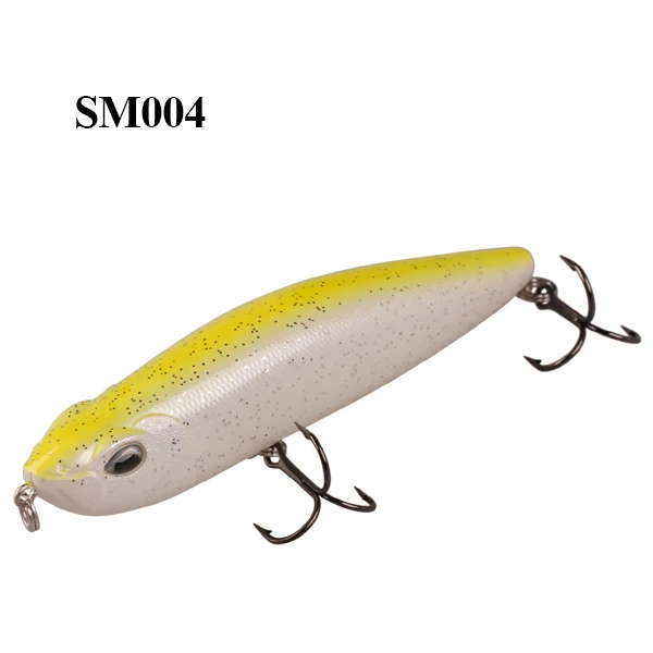 Умные приманки карандаши, 105 мм, 22,41 г, верхняя водная жесткая рыболовная приманка с крюком VMC Iscas, искусственная приманка для рыбалки - Цвет: SM004