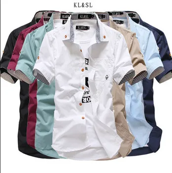 

Men's short sleeve shirt 2019 summer leisure cultivate one's morality fashion youth half sleeve shirt mens shirts