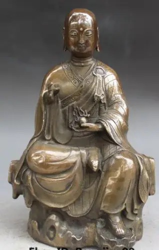 

Chinese Bronze Tang Seng San Zang Ksitigarbha Boddhisattva Buddha Statue