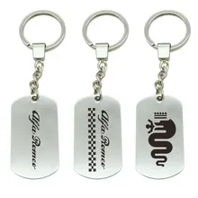 Для ALFA ROMEO Автомобильный логотип эмблема значок для Mito 147 159 156 автомобильный Стайлинг металлический брелок для ключей эмблема брелок для ключей автомобильный стиль