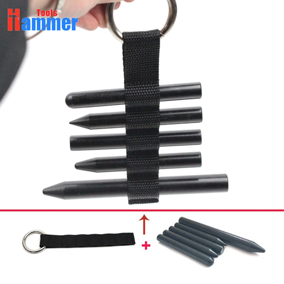 

PDR King Tools dent Tools White Paintless Dent Removal Pen 5 pcs dent Tap Down Tool Set with nylon strap