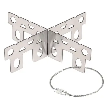 

TOMSHOO Outdoor Camping Stove Alcohol Stove Rack Stand Mini Ultralight Outdoor Camping Stove Stand Support Rack