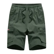 Летние шорты мужские повседневные рабочие Шорты хлопковые Модные свободные мужские высотой до колена корейские спортивные мужские шорты большого размера