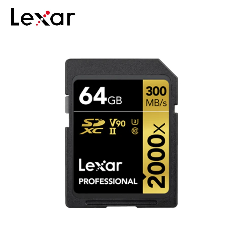 Lexar Original Limited Pen Drive 300mb/s Sdhc 2000x For Sd Card Sdxc Uhs-ii U3 Flash Memory For 3d 4k Digital Slr Camera - Емкость: 64 ГБ