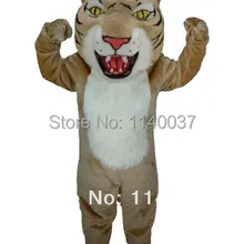 Талисман профессиональная светло-коричневые Wildcat маскарадный mascot-костюм наряд костюм кунг-фу панды для детей для отдыха и вечеринок праздник костюмированное