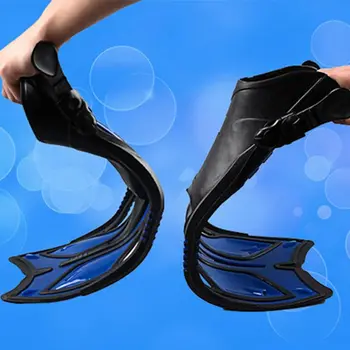 

Unisex Frog Snorkeling Adjustable Ankle Long Hydrofoil Guiding Swimming Flippers