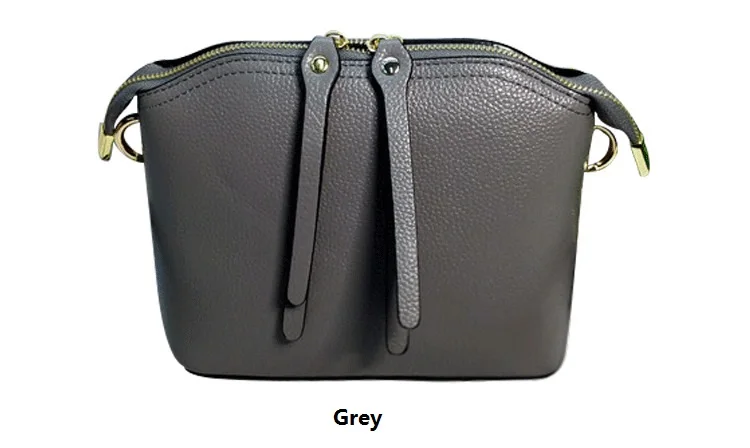 MJ Bag Ladies Genuine Leather Messenger Bag Female Real Leather Cowhide Shell Bags Womens Crossbody Shoulder Bags Solid Small (17)