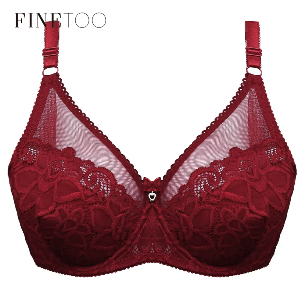 

Ultrathin Lace Bra Deep V Sexy Underwear Comfort Plus Size Bras For Women Fashion Female Bralette Big Size Lingerie Brassiere