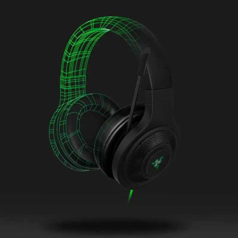 Razer kraken основные стандартные наушники с шумоизоляцией Накладные наушники Проводная игровая гарнитура аналоговые 3,5 мм USB наушники с микро