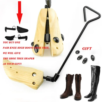 

Shoes Tree 1 pair Wooden For Genuine Leather Shoe winter Boots Women Shoe Boots Stretcher Shape Keepe Adjustable Width