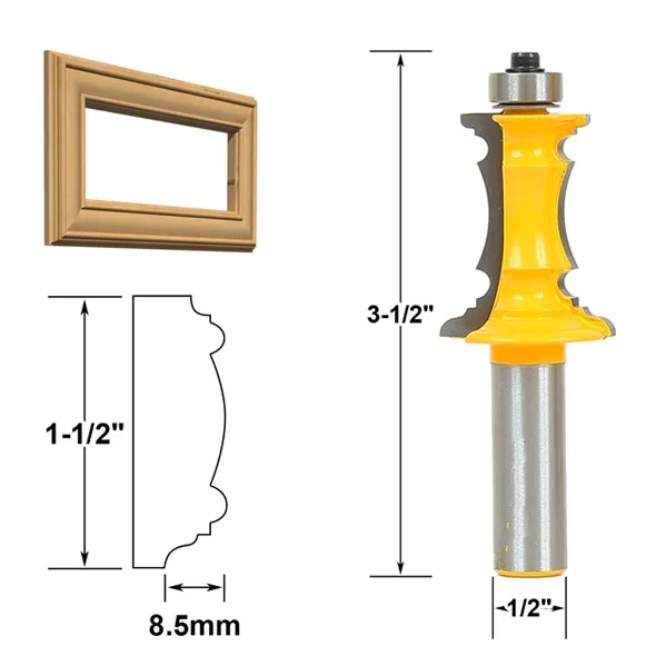 

SHK:1/2x1-1/2inch drawer handle surface panel box cutter knife armrest door kitchen cutter knife Woodworking