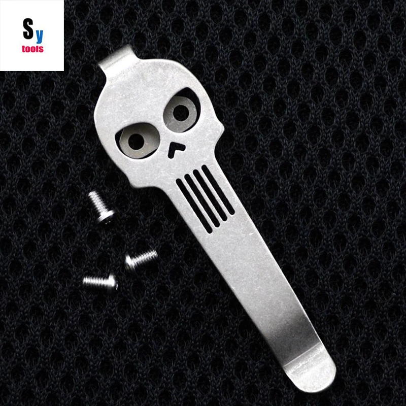 

Diy Knife Material TC4 Titanium alloy Knife Clip belt flashlight K sheath